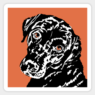 Mollie the Black Labrador Dog Sticker